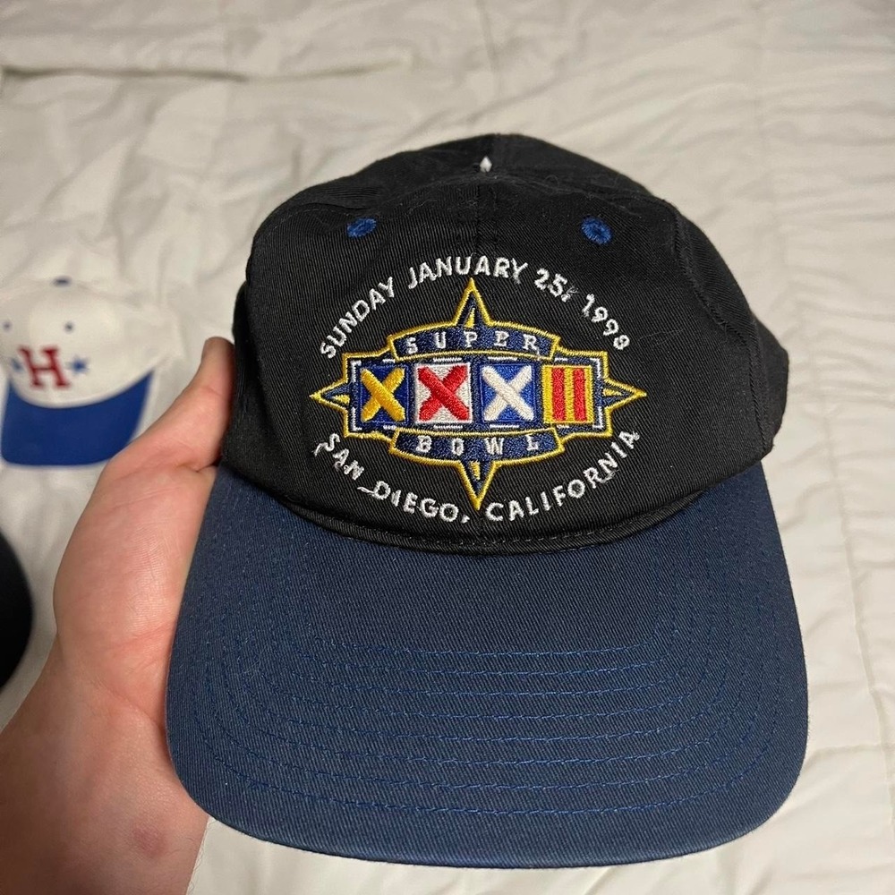 1998 Super Bowl XXXIII San Diego California black‎ & navy cap